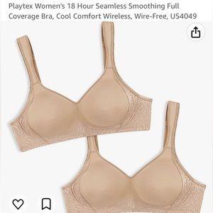 Playtex women’s 18 hour seamless smoothing full coverage bra #4049